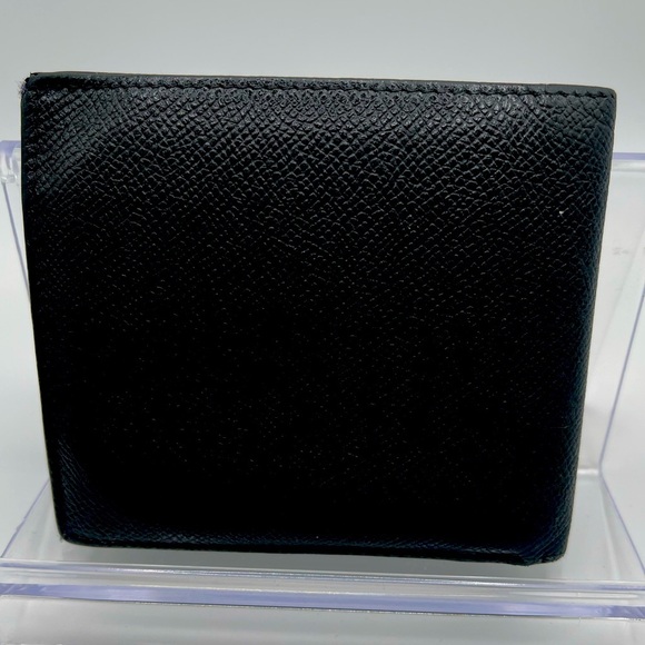 Bvlgari - authentic - black leather Men’s / unisex  bi-fold wallet - GUC - Picture 2 of 15